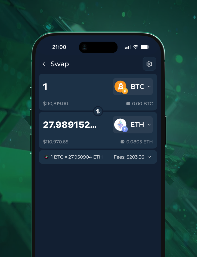 Swap screen