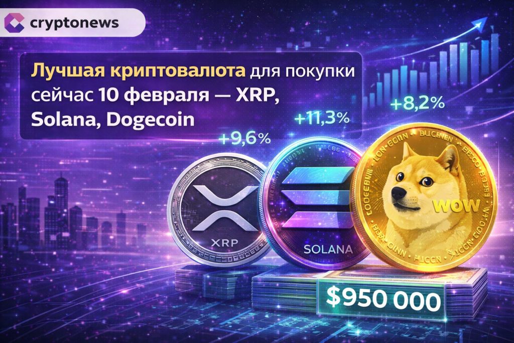 Лучшая криптовалюта для покупки сейчас 10 февраля — XRP, Solana, Dogecoin