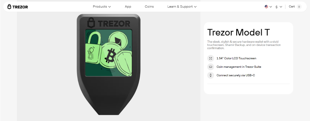 trezor model T
