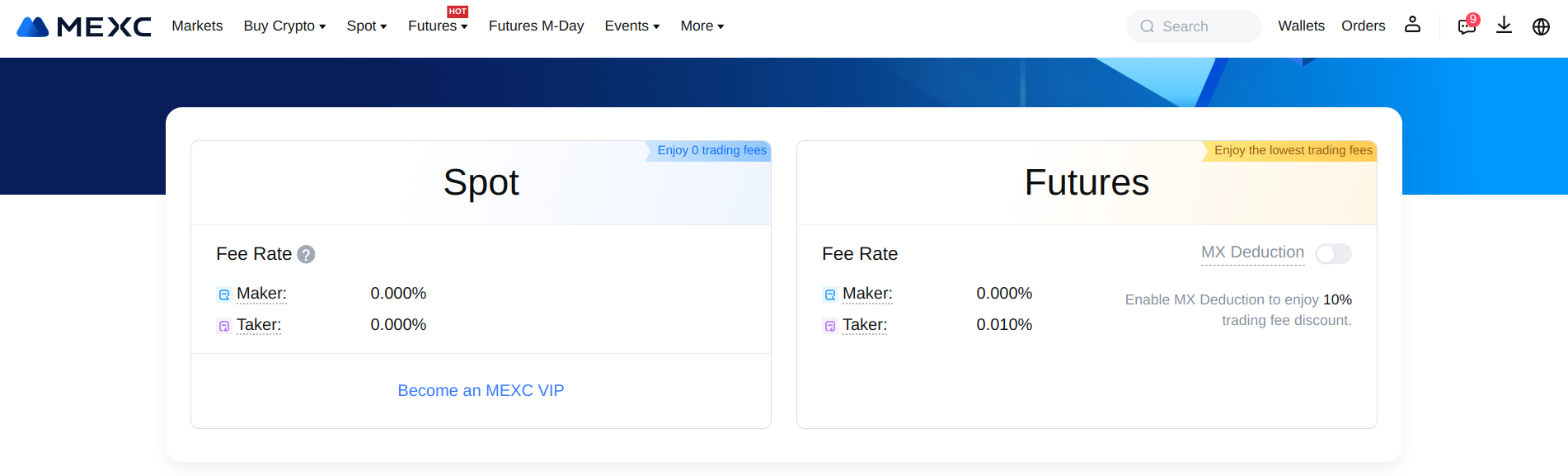 mexc maker vs taker fees