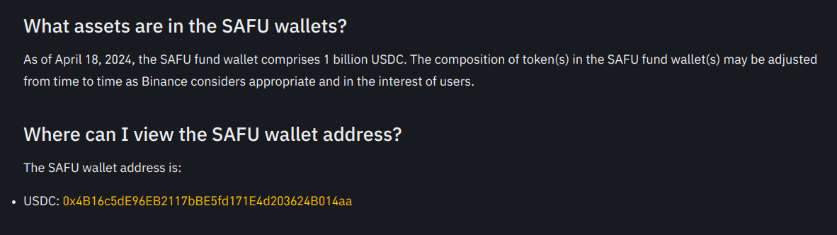binance safu