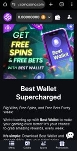 coincasino free spins