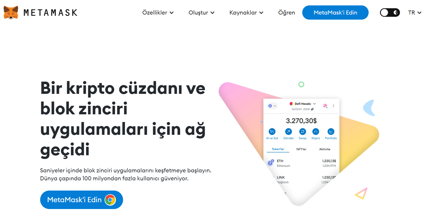 Ethereum ve ERC-20 Tokenları İçin en iyi cüzdan