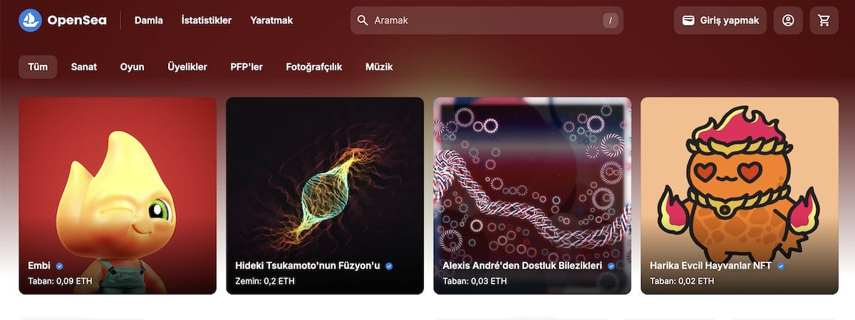 Opensea incelemesi