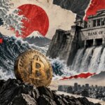 Bitcoin faces rising Japanese yields as the Bank of Japan looms above Tokyo while firm bond demand suggests pressure without market failure.