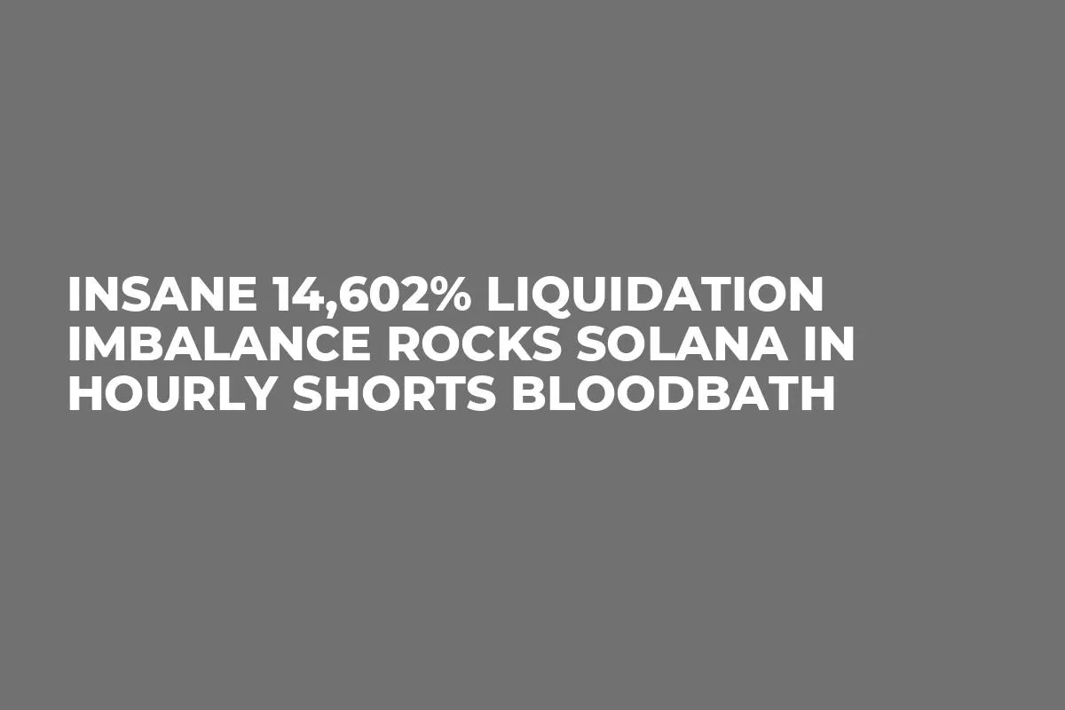 Insane 14,602% Liquidation Imbalance Rocks Solana in Hourly Shorts Bloodbath