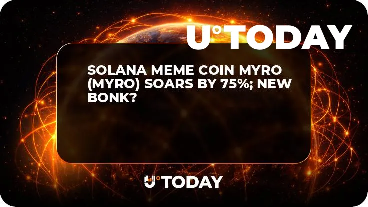 Solana Meme Coin Myro (MYRO) Soars by 75%; New BONK?