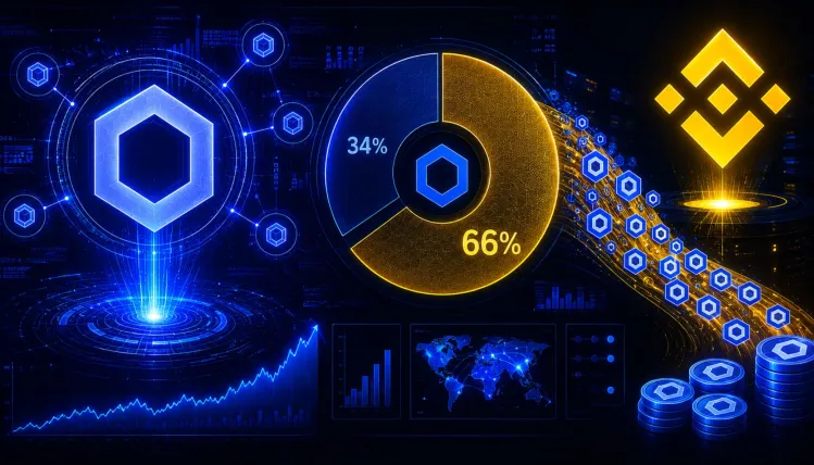 Chainlink Sends A Rare Signal As 66% Of Exchange Supply Sits On Binance